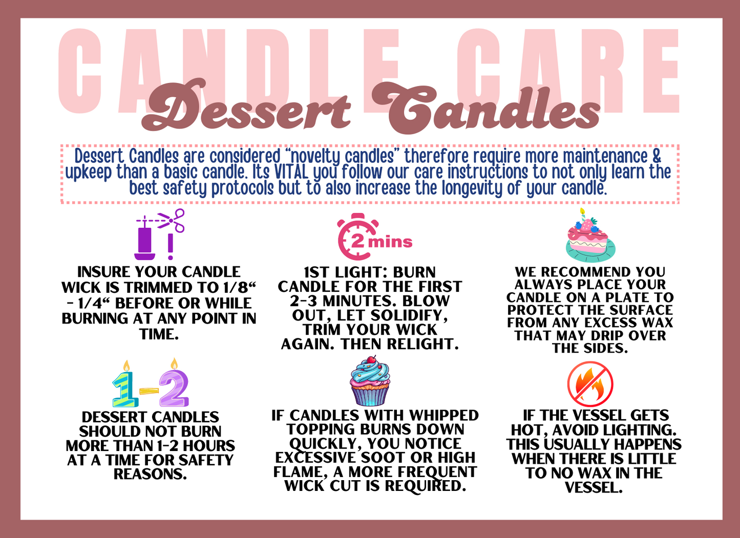 Dessert Candles