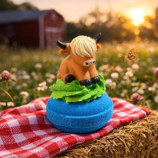 Highland Cow Bubbling Donut Bomb